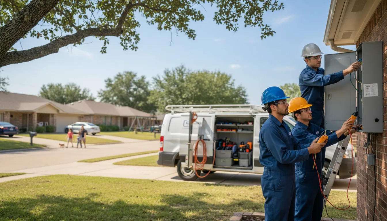 Certified electrician providing emergency electrical services in Ballinger, TX